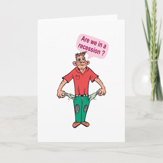 Zijn we in een recessie? kaart (Voorkant)