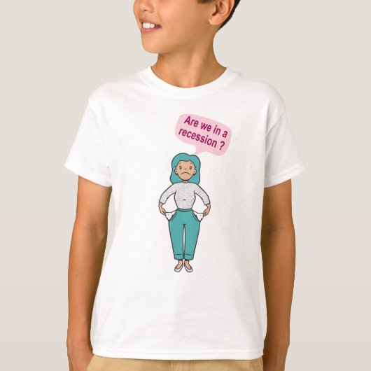 Zijn we in een recessie? t-shirt (Voorkant)