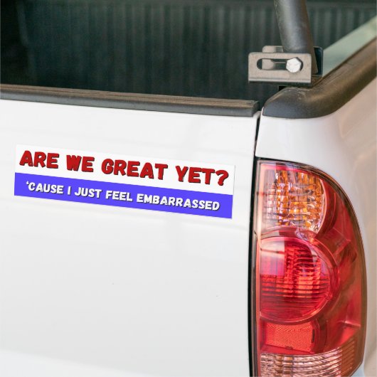 Zijn we nog geweldig? bumpersticker (Op Truck)
