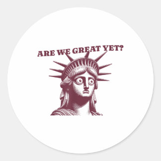 Zijn we nog geweldig voor vrouwen? ronde sticker