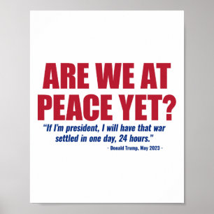 Zijn we nu eindelijk in vrede Rusland Oekraïne Oor Poster