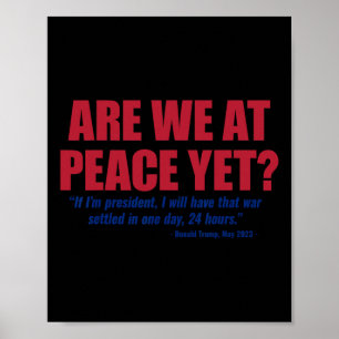 Zijn we nu eindelijk in vrede Rusland Oekraïne Oor Poster