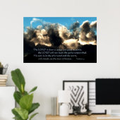 Zijn weg is in de Whirlwind Poster (Thuiskantoor)