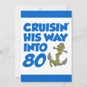 Zijn weg kruisen in 80 Uitnodiging (Voorkant)