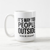 zijn weg naar mensen buiten de mok van de douanena (Links)