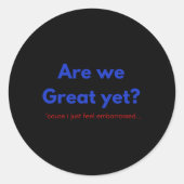 Zijn wij groot en toch Sticker (Voorkant)