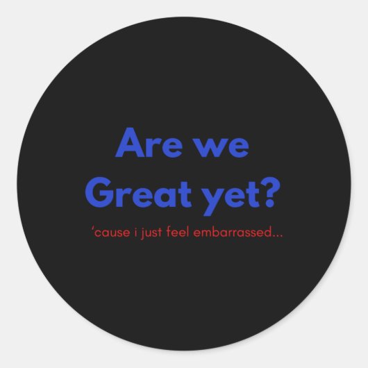 Zijn wij groot en toch Sticker (Voorkant)