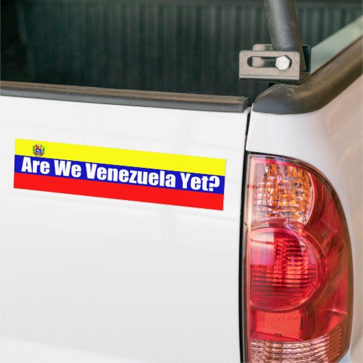 Zijn wij Venezuela nog? Bumpersticker (Op Truck)