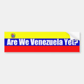 Zijn wij Venezuela nog? Bumpersticker (Voorkant)
