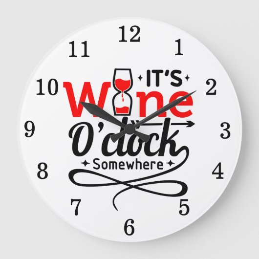 Zijn wijnklok ergens in de grote klok (Voorkant)