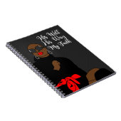 Zijn wil zijn manier waarop mijn geloof Notitieboe Notitieboek (Rechterzijde)