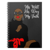 Zijn wil zijn manier waarop mijn geloof Notitieboe Notitieboek (Voorkant)