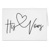 Zijn woensdag-dag-hartkaart (Voorkant Horizontaal)