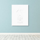 Zijn Wows Elegant de heer Passen getrouwd Wedding  Canvas Afdruk (Insitu (Houten vloer))