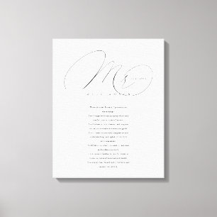 Zijn Wows Elegant de heer Passen getrouwd Wedding Canvas Afdruk