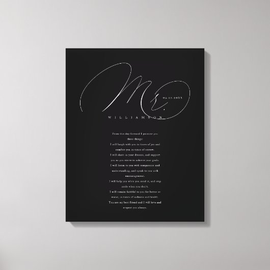 Zijn Wows Elegant de heer Passen getrouwd Wedding  Canvas Afdruk (Voorkant)