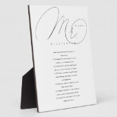 Zijn Wows Elegant de heer Passen getrouwd Wedding  Fotoplaat (Zijkant)