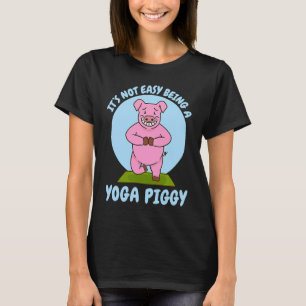 zijn yoga biggetje varken t-shirt