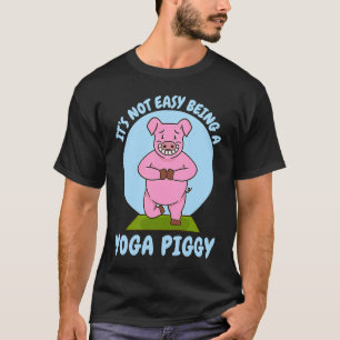 zijn yoga biggetje varken t-shirt