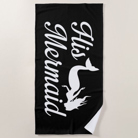 Zijn Zeemeermin Strandlaken (Voorkant)