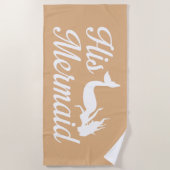 Zijn Zeemeermin Strandlaken (Voorkant)