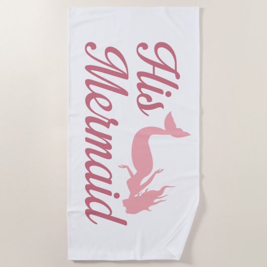 Zijn Zeemeermin Strandlaken (Voorkant)