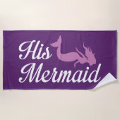 Zijn Zeemeermin Strandlaken (Voorkant)