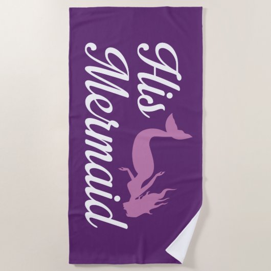 Zijn Zeemeermin Strandlaken (Voorkant)