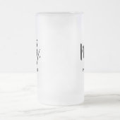 Zijn zeer eigen persoonlijke matglas bierpul (Center)