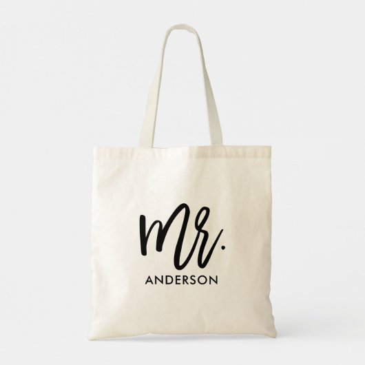Zijn zeer eigen persoonlijke tote bag (Achterkant)