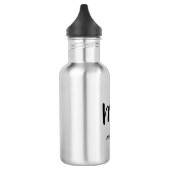 Zijn zeer eigen persoonlijke waterfles  (Links)