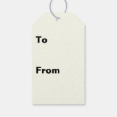 Zijn zo ivoor geometrisch Abstract patroon Cadeaulabel (Achterkant)