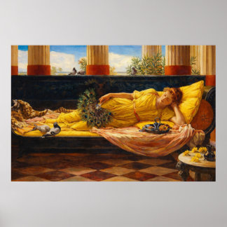 Zijn zoete nietsdoen door John William Waterhouse Poster
