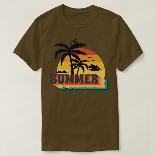 Zijn zomerreces gaan t-shirt (Design voorkant)