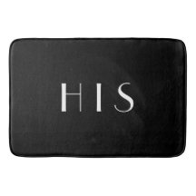 Zijn zwarte monogram Minimale witte Typografie