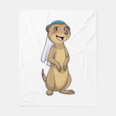 Zijnbride met sluier fleece deken (Voorkant)