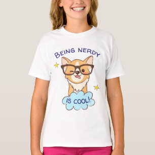 Zijnd de T-shirt van Nerdy Corgi