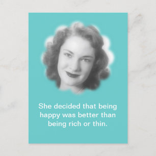 Zijnd Gelukkig, de Vintage Foto van de Pret Briefkaart