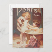 'Zijne Draai Volgende', van het peren-jaar Briefkaart (Voorkant / Achterkant)