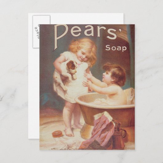 'Zijne Draai Volgende', van het peren-jaar Briefkaart (Voorkant / Achterkant)