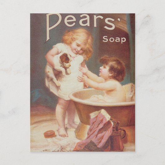 'Zijne Draai Volgende', van het peren-jaar Briefkaart (Voorkant)