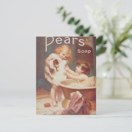 'Zijne Draai Volgende', van het peren-jaar Briefkaart (Staand voorkant)