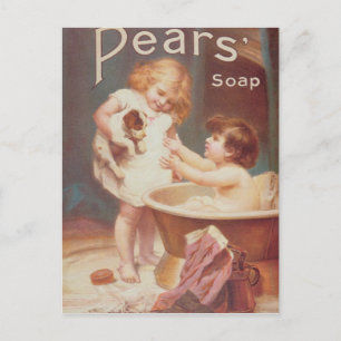 'Zijne Draai Volgende', van het peren-jaar Briefkaart