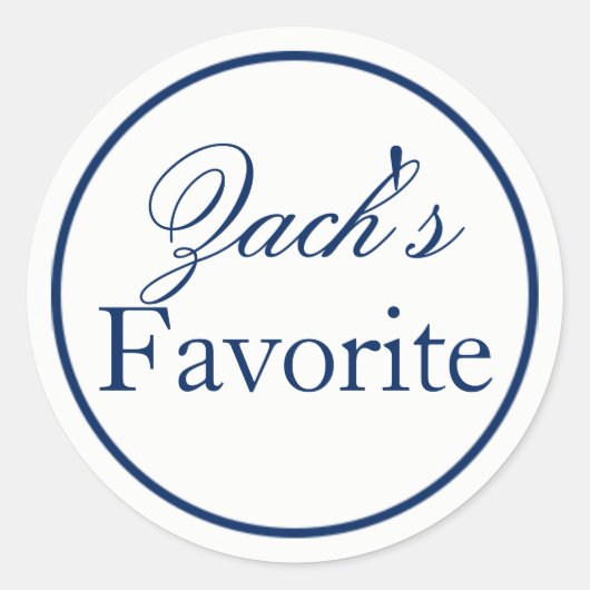 "Zijne favoriete" bruidebruinbruidbruinbruidbruins Ronde Sticker (Voorkant)