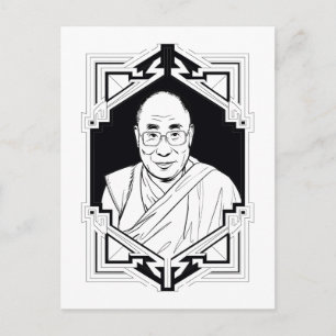 Zijne Heiligheid de Dalai Lama Briefkaart