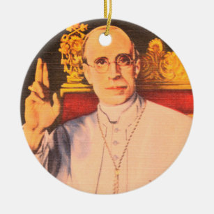 Zijne Heiligheid Paus Pius XII - Katholieke Kerk Keramisch Ornament