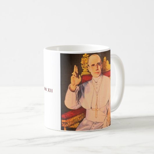 Zijne Heiligheid Paus Pius XII - Katholieke Kerk Koffiemok (Voorkant rechts)