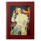 Zijne Heiligheid Paus Pius XII - Katholieke Kerk Notitieboek (Voorkant)