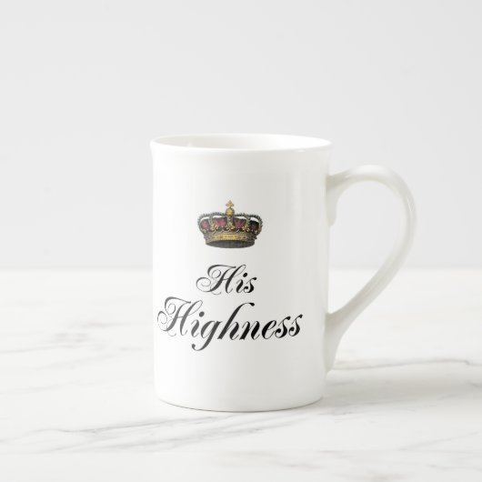 Zijne Hoogheid (deel van zijn en zijn set) Porselein Kop (Rechts)