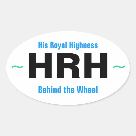 ZIJNE KONINKLIJKE HOOGHEID stickers (4) (Voorkant)